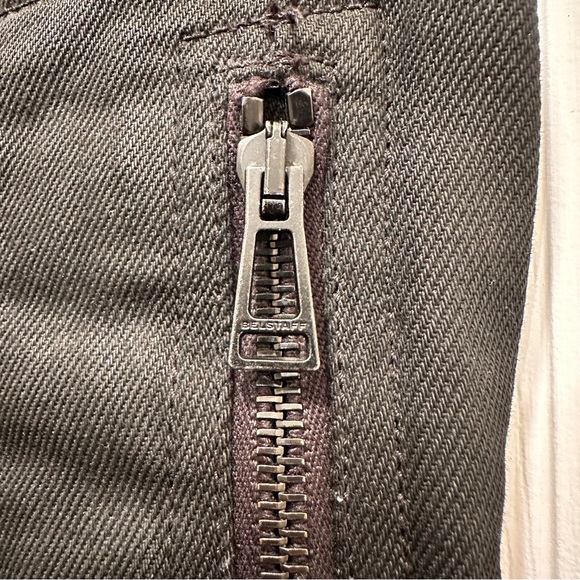 Belstaff Black Men's Jeans Cargo Stretch Trousers Slim Biker Zip BLACK W28 - Picture 9 of 10